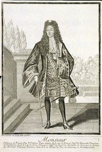 「ムッシュ」、それ以外の場合はフランスのフィリップデュックドルレアン（1640-1701） 作： Henri Bonnart